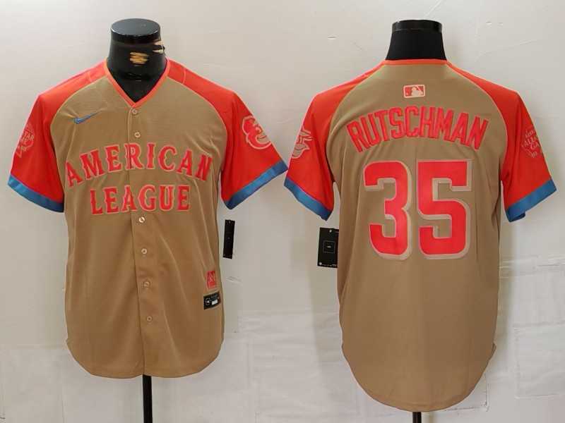 Mens American League #35 Adley Rutschman Cream 2024 All-Star Limited Stitched Baseball Jersey